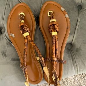 Michael Kors snake skin strap sandal size 8